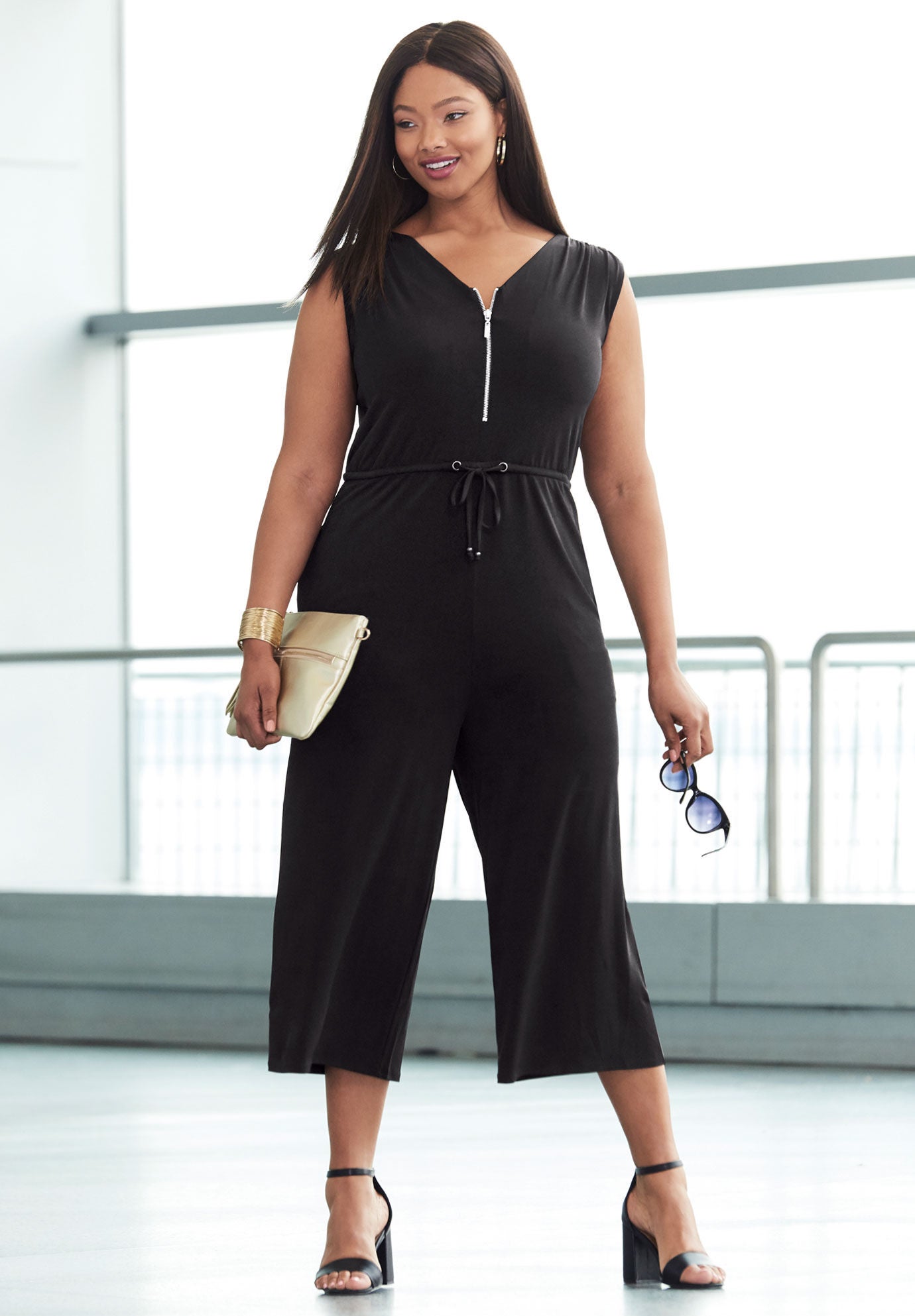 Jumpsuit cropped wide leg Outlet