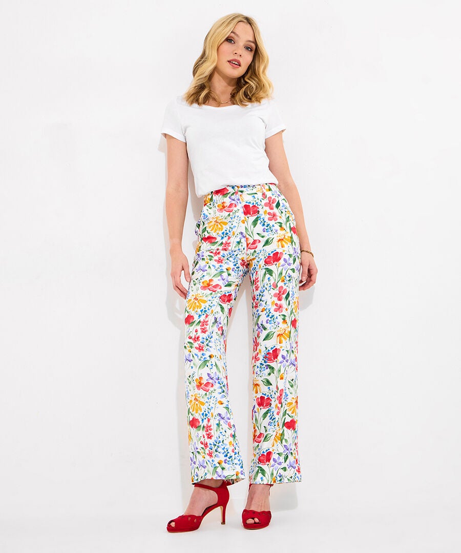 Floral Pants, DITSY MULTI GARDEN, hi-res image number 0