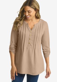 Stretch Pleated Tunic