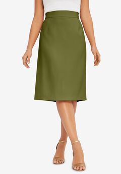 Tummy Control Bi-Stretch Pencil Skirt