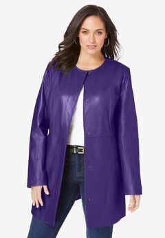 Three-Quarter Leather Jacket
