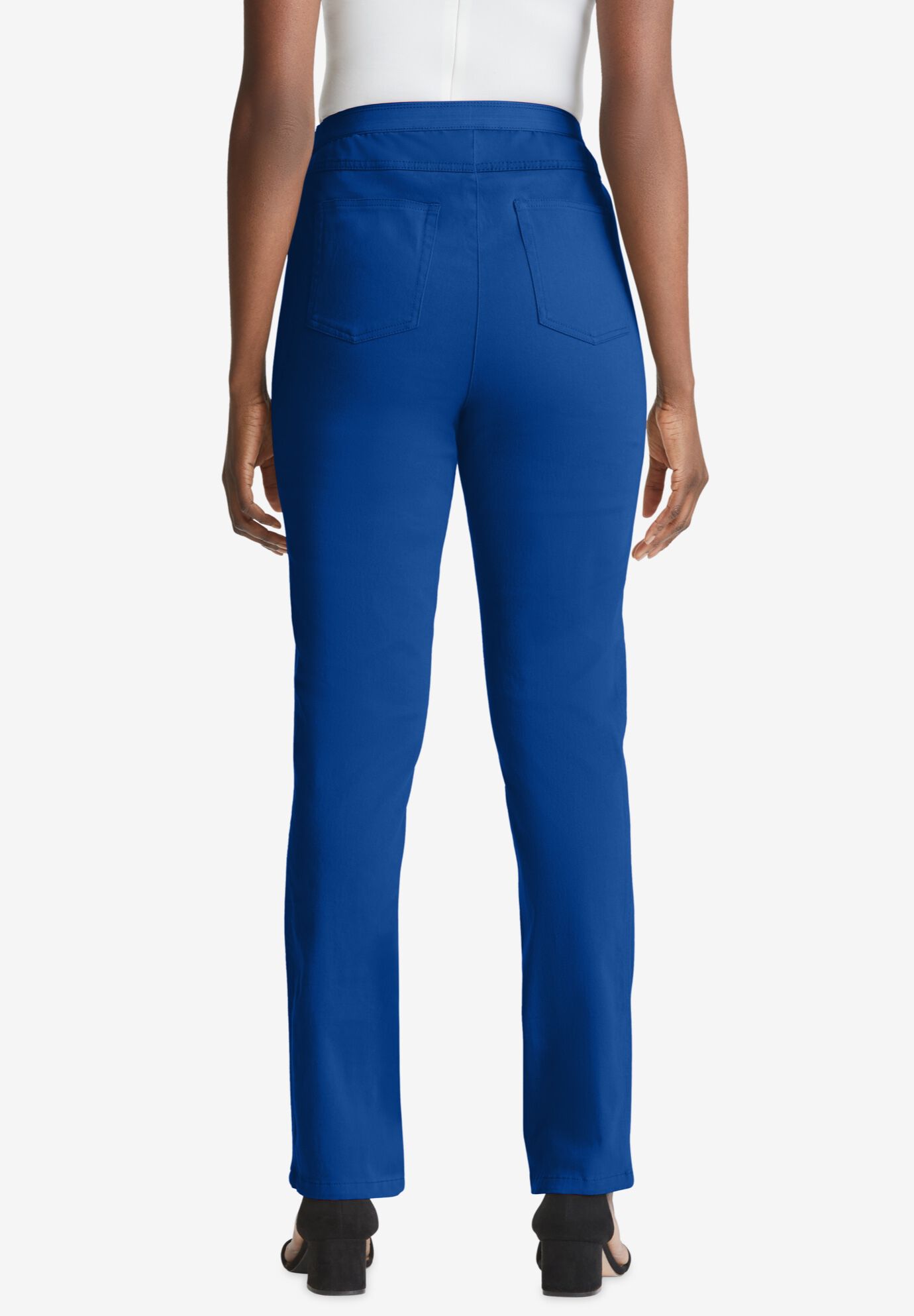 Stretch Denim Straight-Leg Jegging, DARK SAPPHIRE, on-hover image number 1