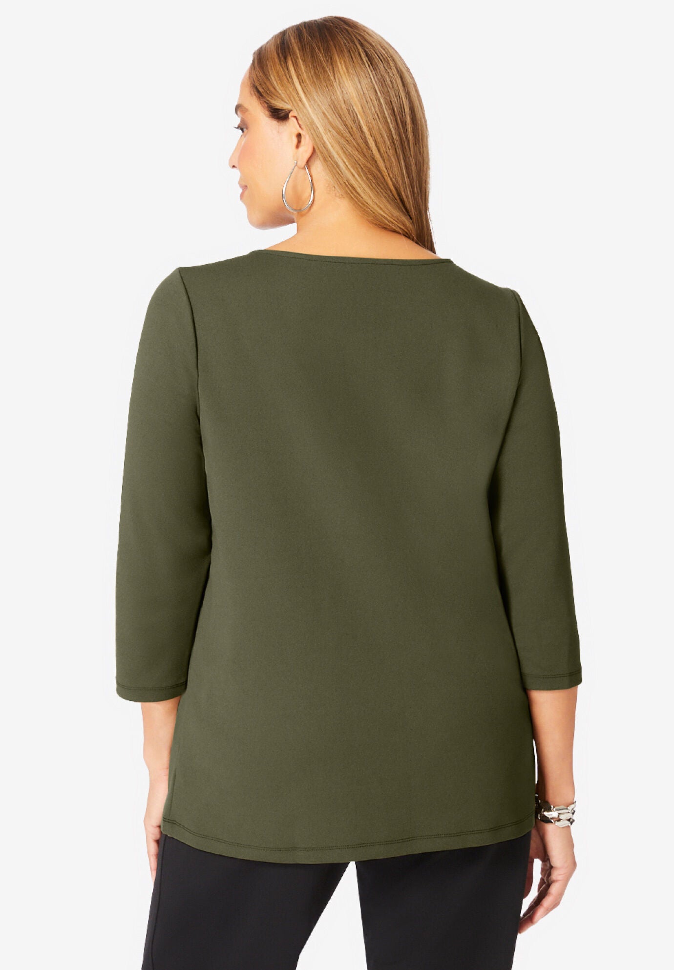 Boatneck Pleated Tunic, , on-hover image number 1