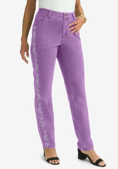 Classic Cotton Denim Straight-Leg Jean