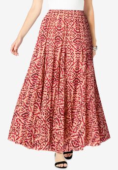 Plus Size Red Skirts