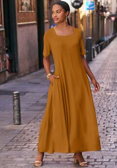 Square Neck Maxi Dress