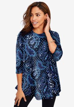 Stretch Knit Swing Tunic