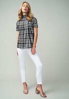 Short Sleeve Mock Neck