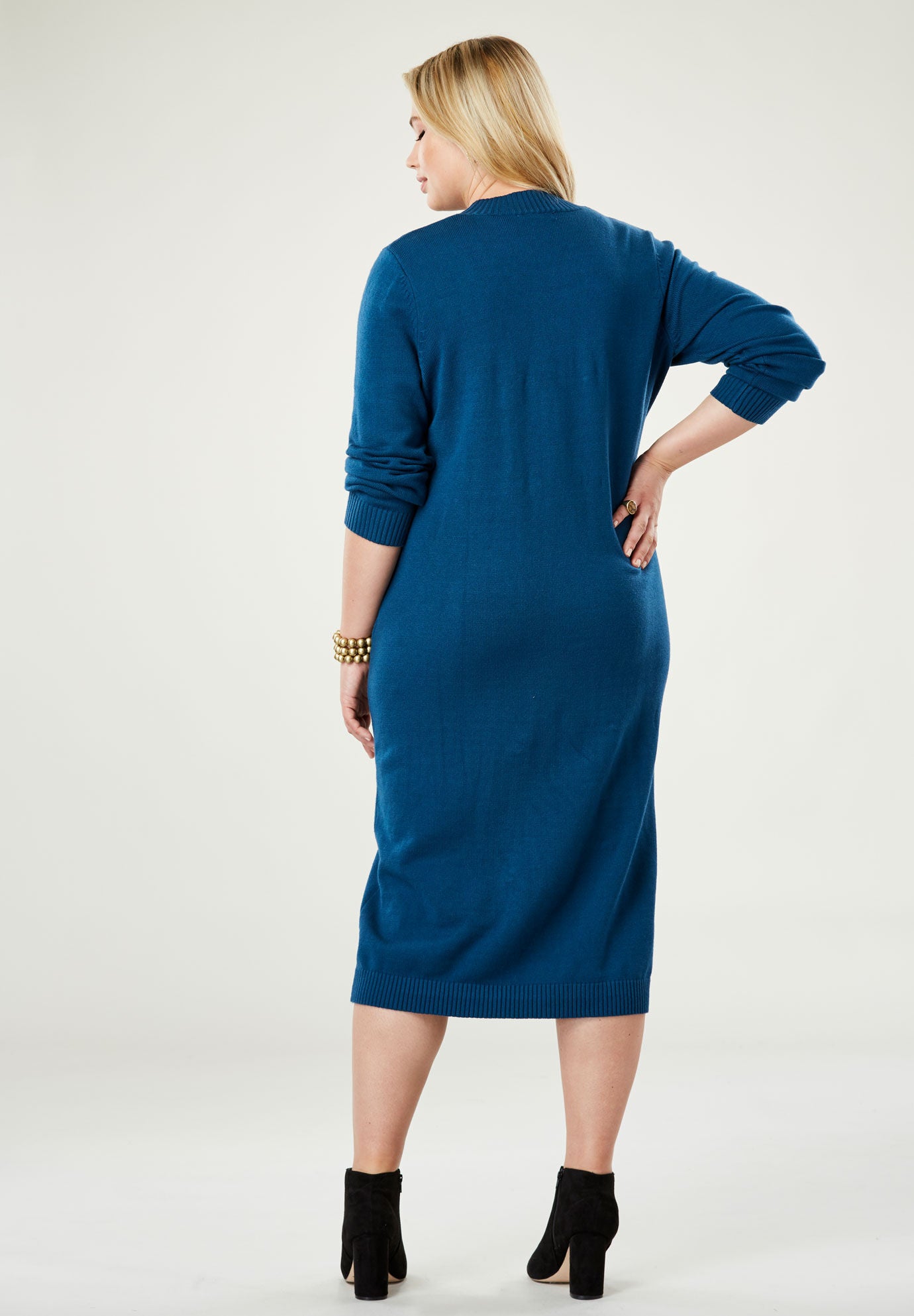 Midi Sweater Dress, , on-hover image number 1