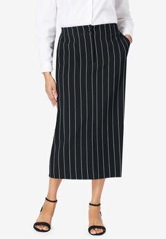 Tummy Control Bi-Stretch Midi Skirt