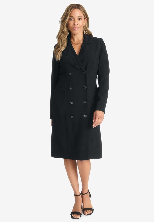 Double Breasted Jacket Dress, BLACK, hi-res image number null