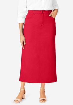 Plus Size Soft Denim Skirts