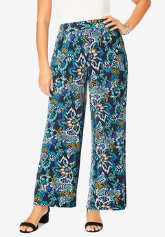 Everyday Stretch Knit Wide Leg Pant