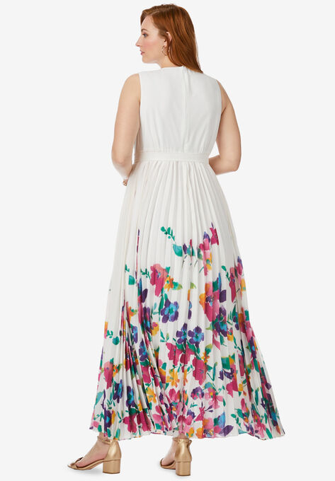 Pleated Maxi Dress, , on-hover image number null