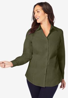 Wrinkle-Free Stretch Poplin Shirt