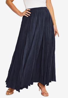 Flowing Crinkled Maxi Skirt