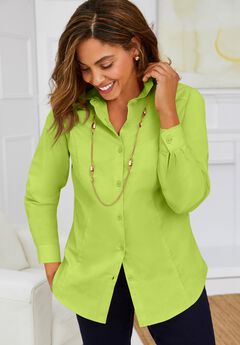 Wrinkle-Free Stretch Poplin Shirt