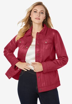 Plus Size Leather Jackets For Women Woman Within