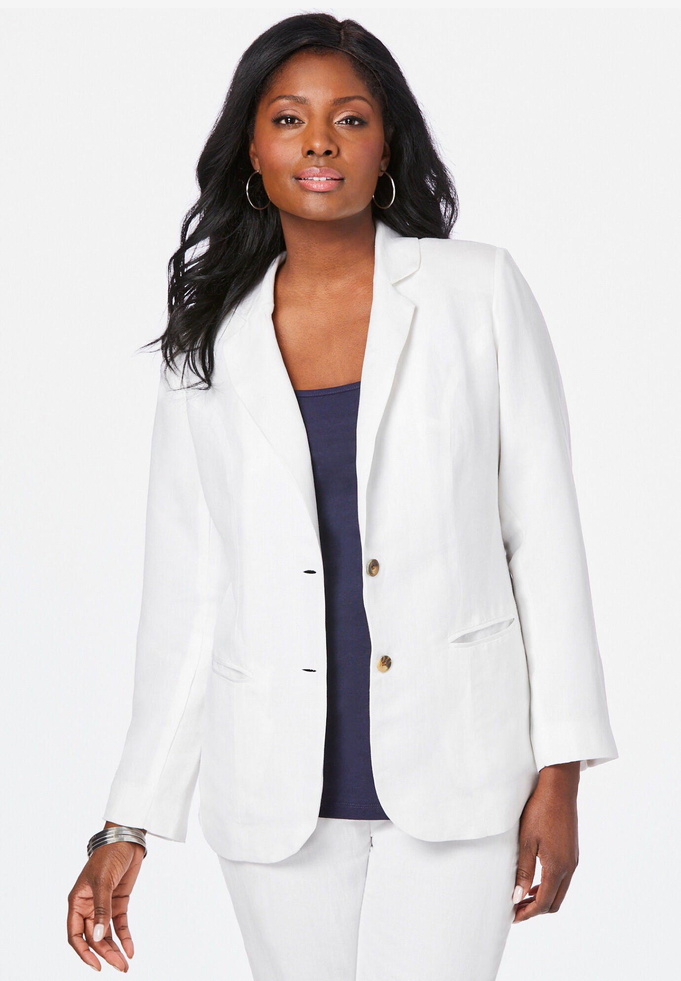 Womans linen blazer outlet