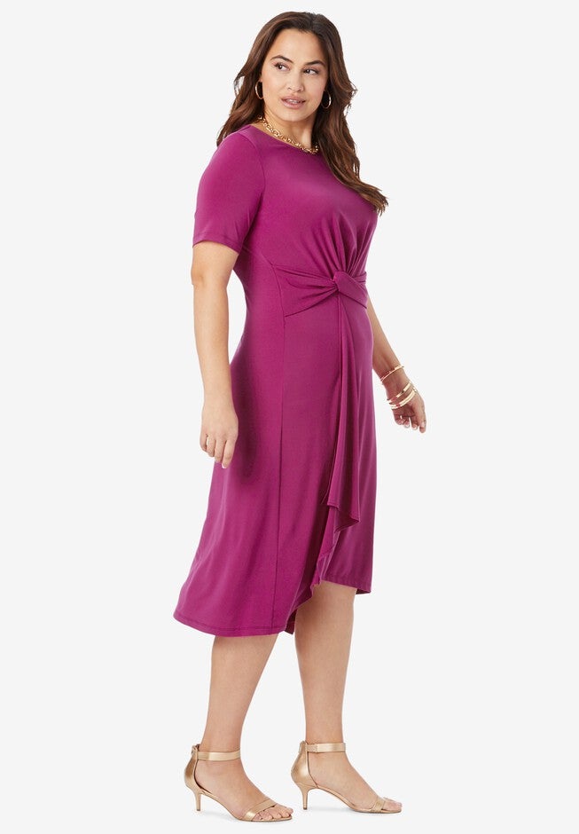 Asymmetrical Hem Dress, , alternate image number 2