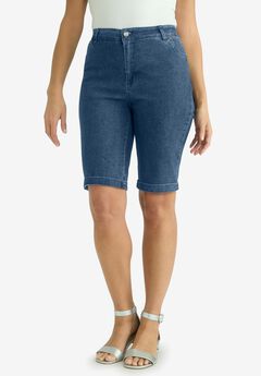 True Fit Stretch Denim Bermuda Short