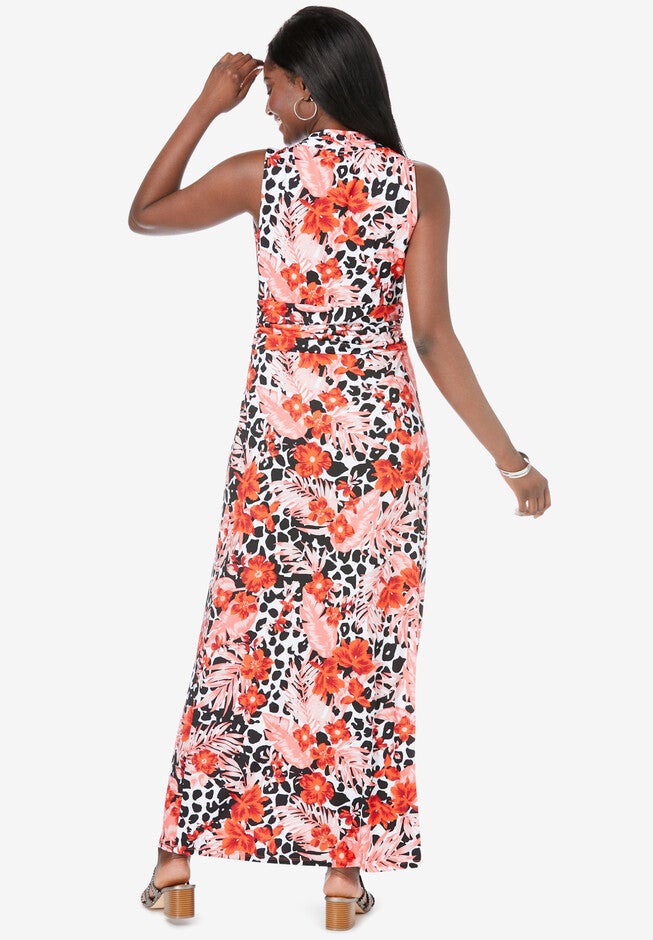 V-Neck Maxi Dress, , on-hover image number 1