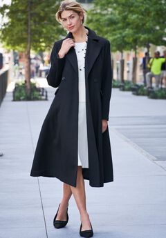Trapeze Wool-Blend Coat