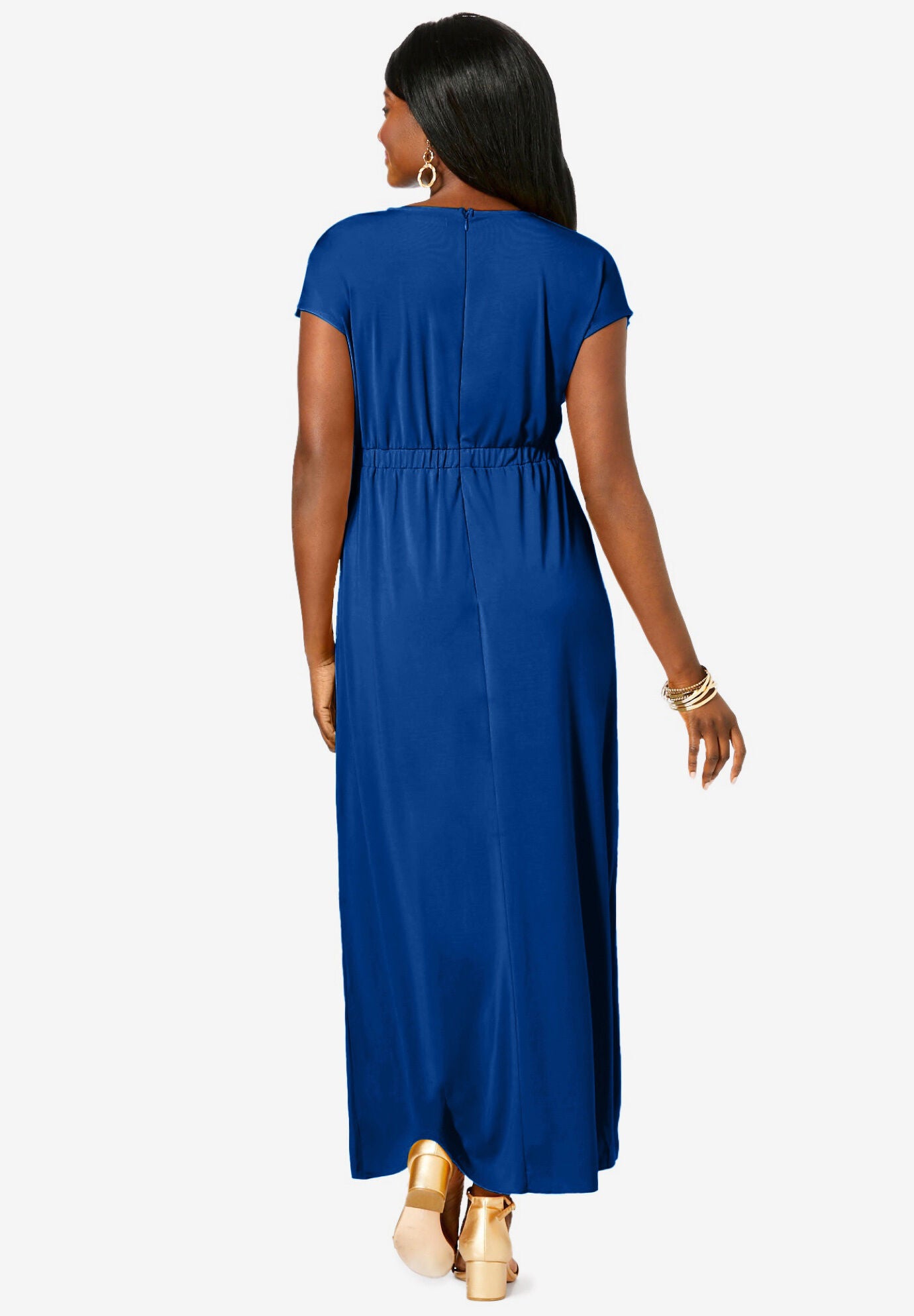 Ruffle maxi dress plus size clearance