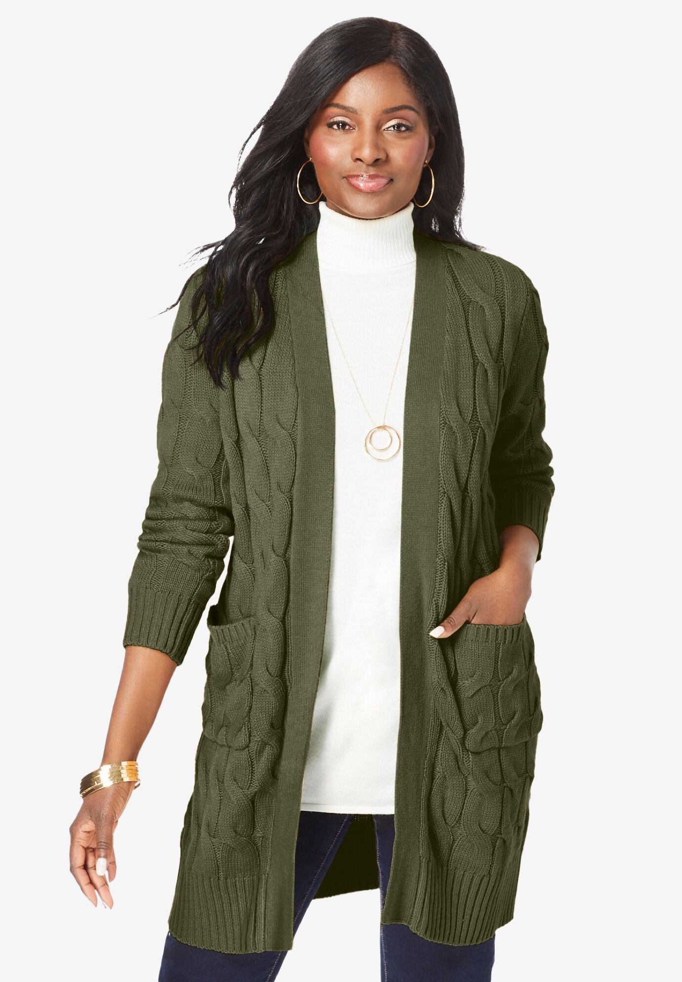 Green duster sweater clearance
