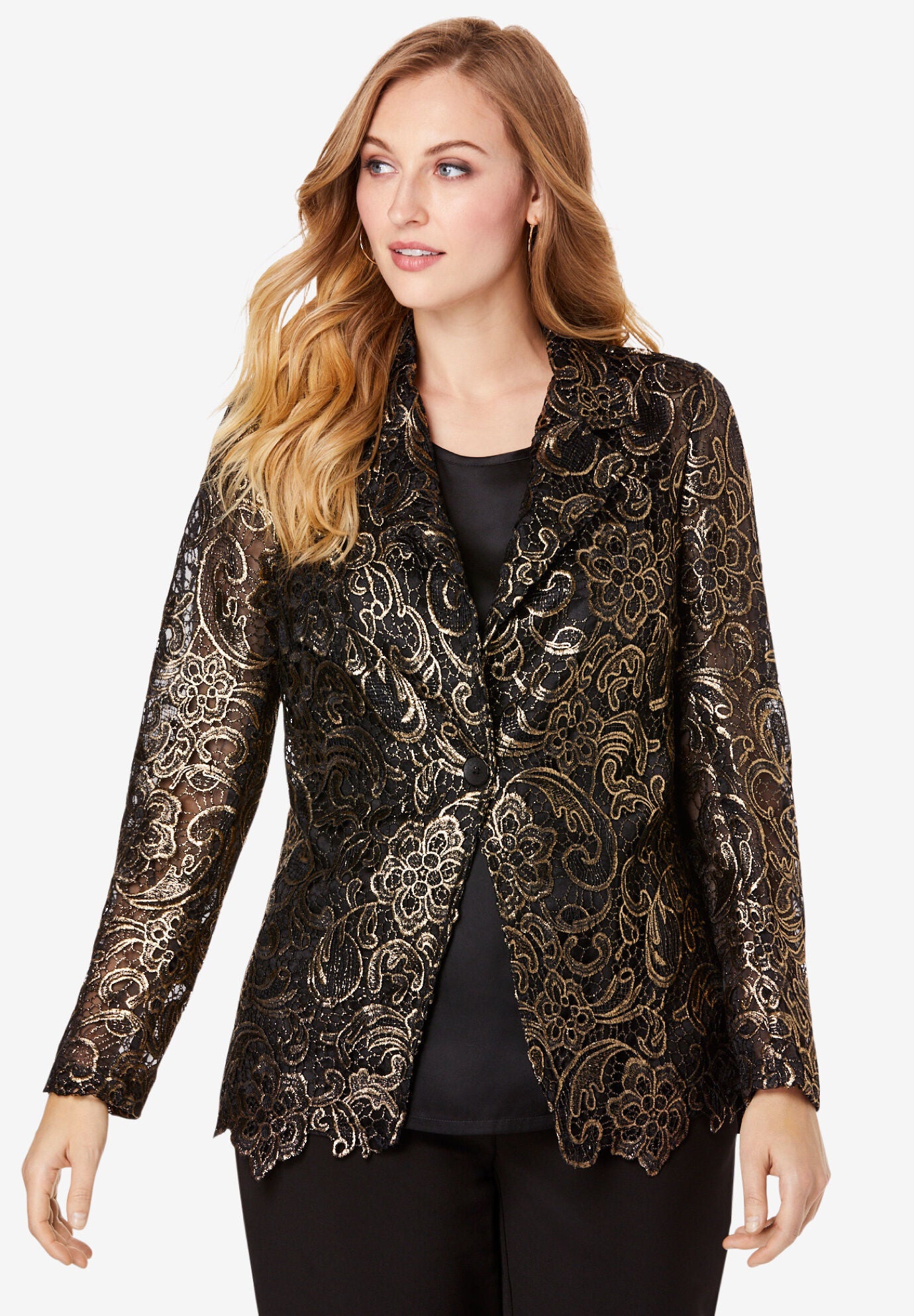 lace blazer jacket