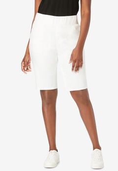 Comfort Waist Stretch Denim Bermuda Short