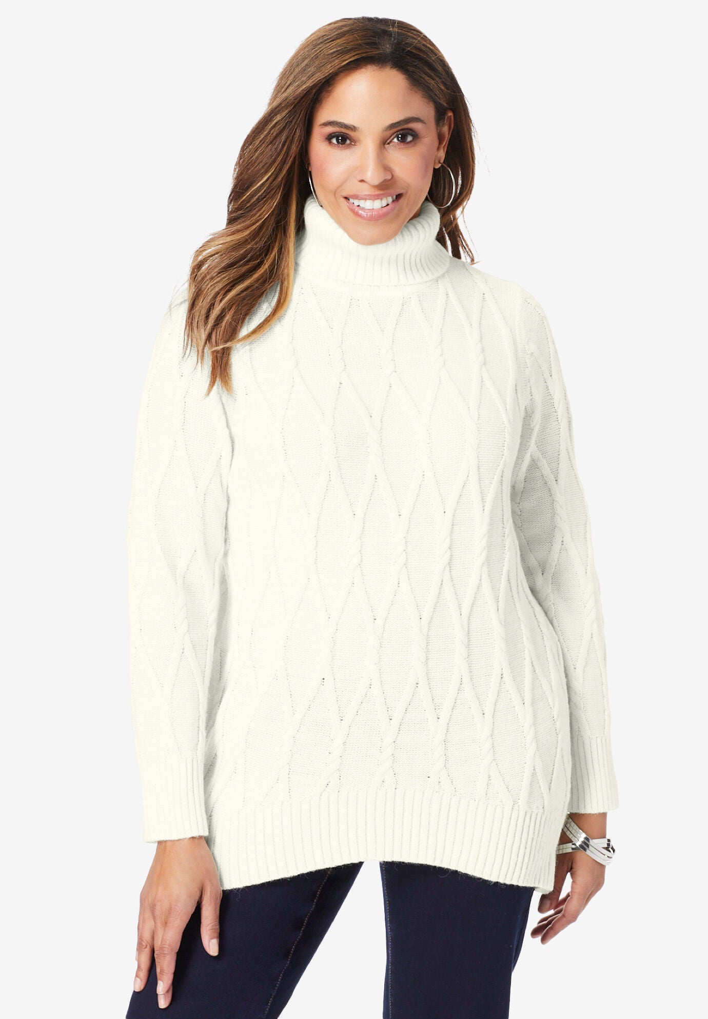 Woman within turtleneck top