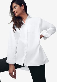 Stretch Cotton Oversized Shirt