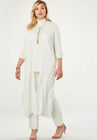 Cotton Cashmere Duster Sweater, , alternate image number null