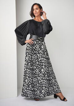 Stretch Pleated Sleeve Top