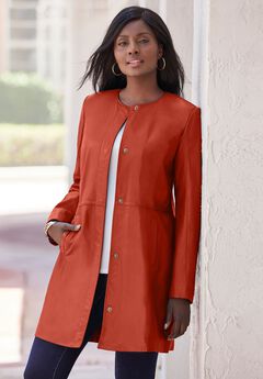 Three-Quarter Leather Jacket