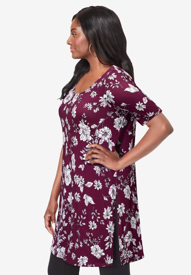 Stretch Mega Knit Tunic, , alternate image number null