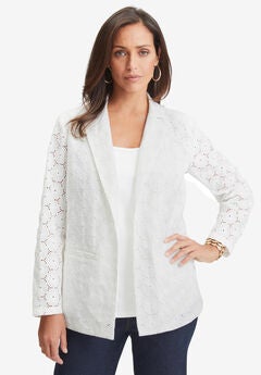 Eyelet Blazer