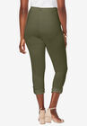 Cuffed-Bottom Capri, , on-hover image number null
