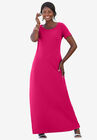 T-Shirt Maxi Dress, CHERRY RED, hi-res image number null