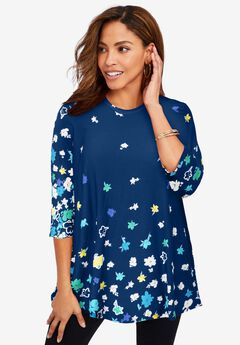Stretch Knit Swing Tunic