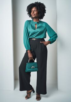 Georgette Keyhole Blouse