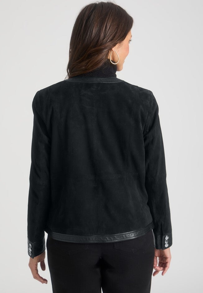 Suede Lady Jacket, BLACK, alternate image number 2