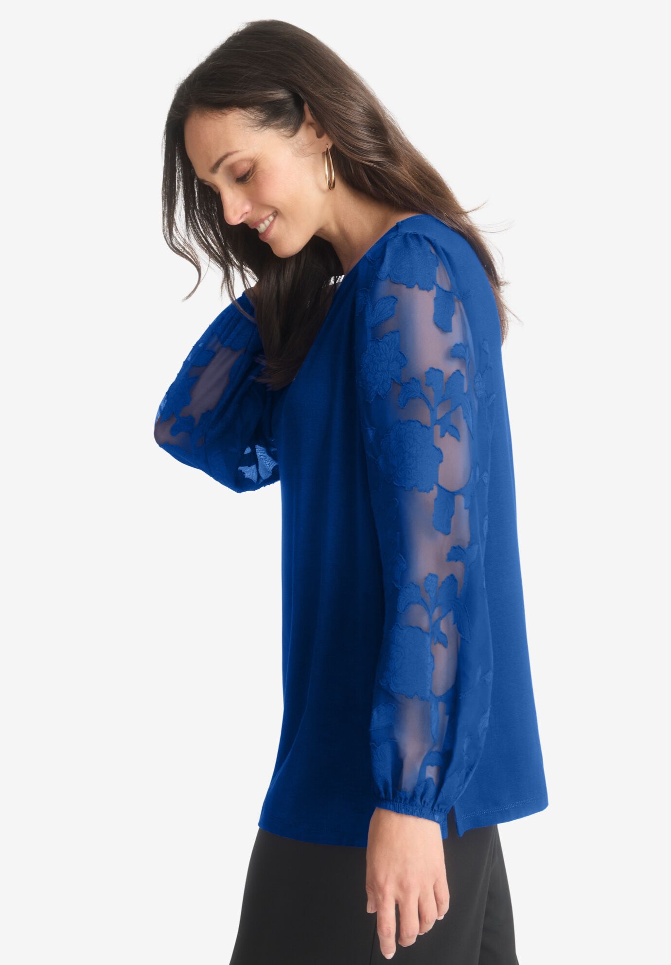 Mixed Media Top, , alternate image number 2