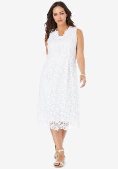 Plus Size Stretch Lace Dresses