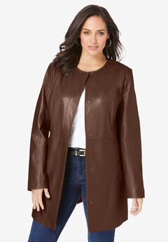 Three-Quarter Leather Jacket
