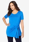 Side-Tie Tee, VIVID BLUE, hi-res image number null