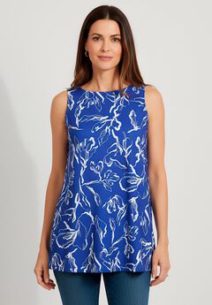 Stretch Knit Tunic Tank
