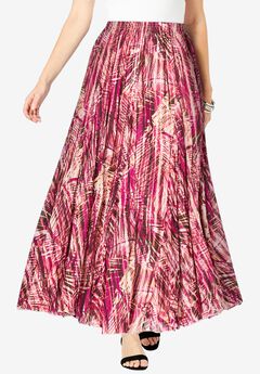 Flowing Crinkled Maxi Skirt