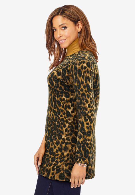 Cotton Cashmere Turtleneck, , alternate image number null